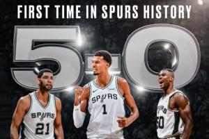 波波+GDP都没做到！马刺开季豪取5连胜创造队史最佳开局战绩！